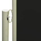 Vidaxl windscherm uittrekbaar 117x300 cm zwart