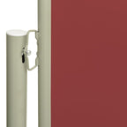 Vidaxl windscherm uittrekbaar 117x300 cm rood