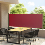 Vidaxl windscherm uittrekbaar 117x300 cm rood