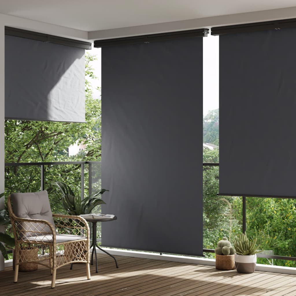 VidaXL Balkonscherm 145x250 cm zwart