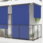 VidaXL Balkonscherm 145x250 cm blauw