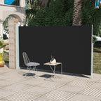 Vidaxl tuinscherm uittrekbaar 160x300 cm zwart