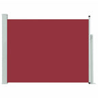 Vidaxl tuinscherm uittrekbaar 140x500 cm rood