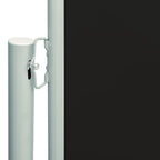 Vidaxl tuinscherm uittrekbaar 117x600 cm zwart