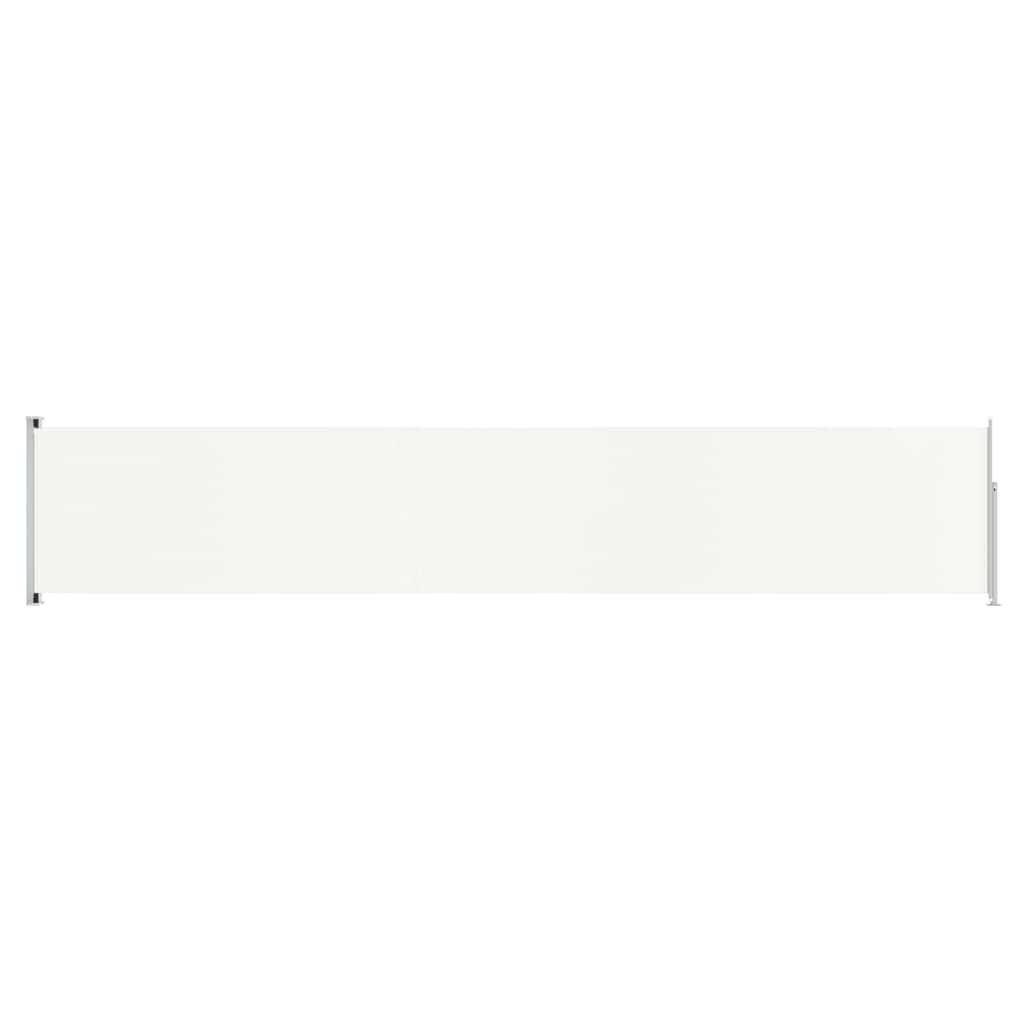 Vidaxl tuinscherm uittrekbaar 117x600 cm crèmekleurig