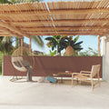 Vidaxl tuinscherm uittrekbaar 117x600 cm bruin