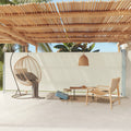 Vidaxl tuinscherm uittrekbaar 180x600 cm crème