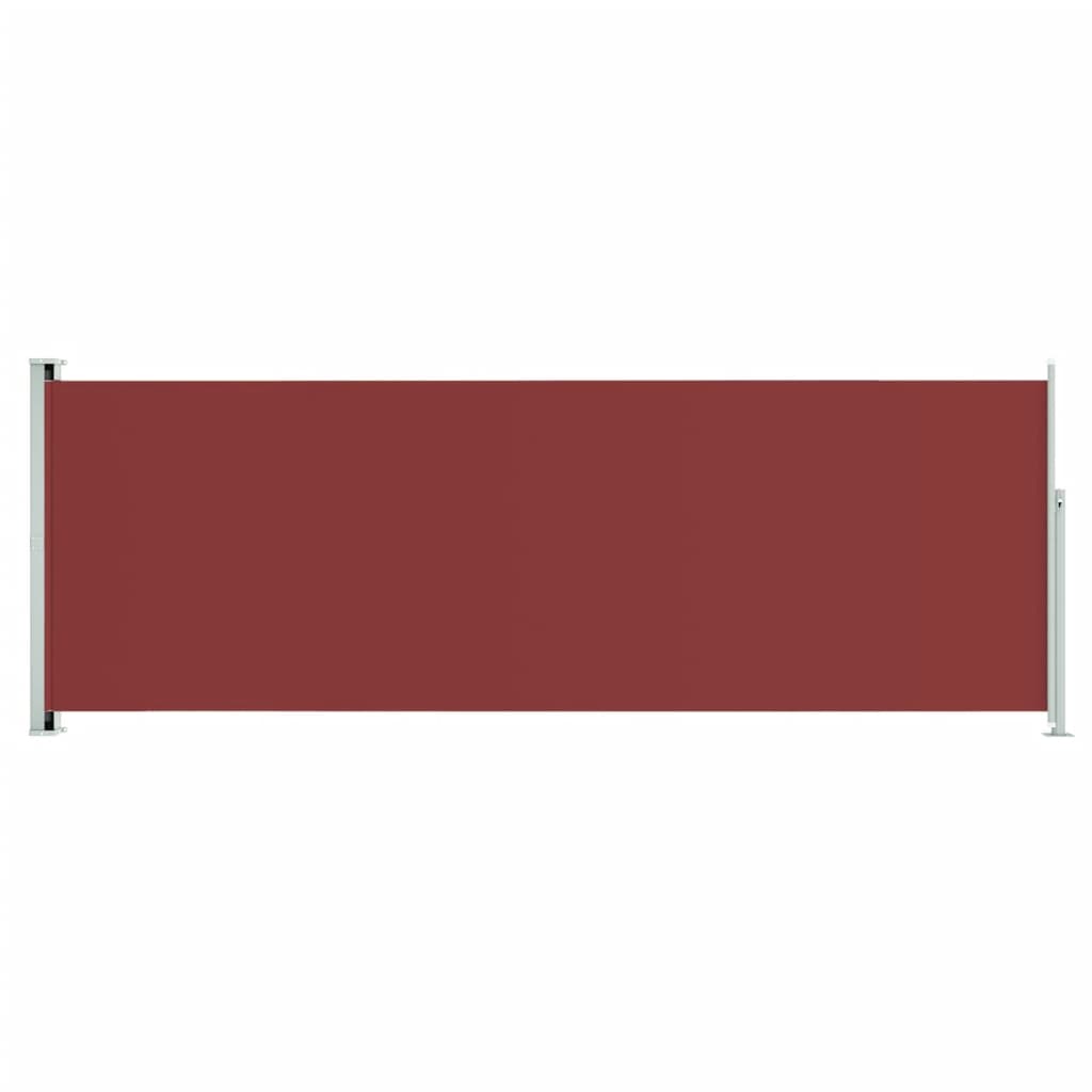 Vidaxl tuinscherm uittrekbaar 220x600 cm rood