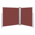 Vidaxl windscherm uittrekbaar 140x600 cm bruin