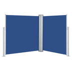 Vidaxl windscherm uittrekbaar 140x600 cm blauw