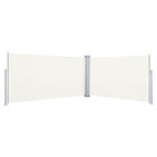 Vidaxl windscherm uittrekbaar 160x600 cm crèmekleurig