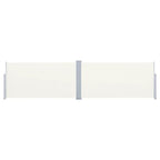 Vidaxl windscherm uittrekbaar 160x600 cm crèmekleurig