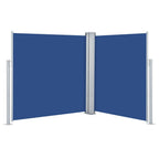 Vidaxl windscherm uittrekbaar 160x600 cm blauw