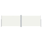 Vidaxl windscherm uittrekbaar 180x600 cm crèmekleurig