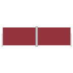 Vidaxl windscherm uittrekbaar 180x600 cm rood