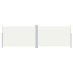Vidaxl windscherm uittrekbaar 220x600 cm crèmekleurig