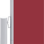 Vidaxl windscherm uittrekbaar 220x600 cm rood
