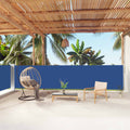 Vidaxl windscherm uittrekbaar 140x1000 cm blauw