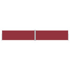 Vidaxl windscherm uittrekbaar 160x1000 cm rood