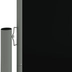 Vidaxl windscherm uittrekbaar 117x1200 cm zwart