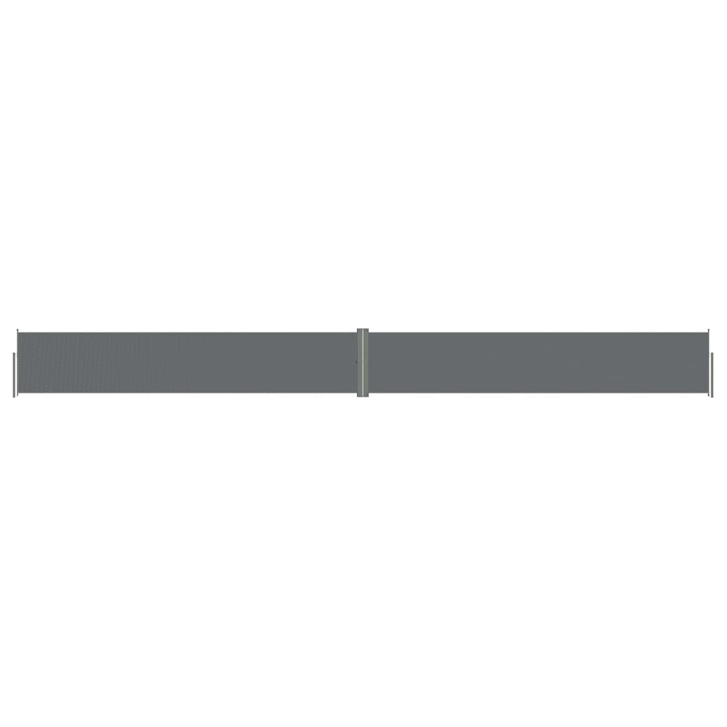 Vidaxl windscherm uittrekbaar 117x1200 cm antracietkleurig