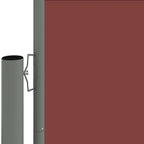 Vidaxl windscherm uittrekbaar 117x1200 cm bruin