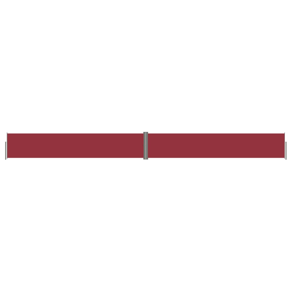 Vidaxl windscherm uittrekbaar 117x1200 cm rood