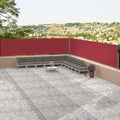 Vidaxl windscherm uittrekbaar 117x1200 cm rood