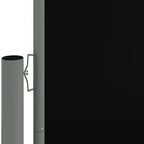 Vidaxl windscherm uittrekbaar 140x1200 cm zwart