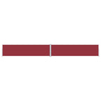 Vidaxl windscherm uittrekbaar 160x1200 cm rood