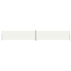 Vidaxl windscherm uittrekbaar 180x1200 cm crèmekleurig