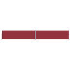 Vidaxl windscherm uittrekbaar 180x1200 cm rood