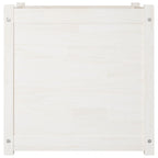 Vidaxl plantenbak 60x60x60 cm massief grenenhout wit