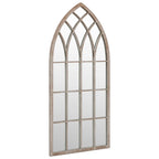 Vidaxl spiegel 70x30 cm ijzer zandkleurig