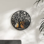 Vidaxl spiegel rond 40x2,5 cm ijzer zwart