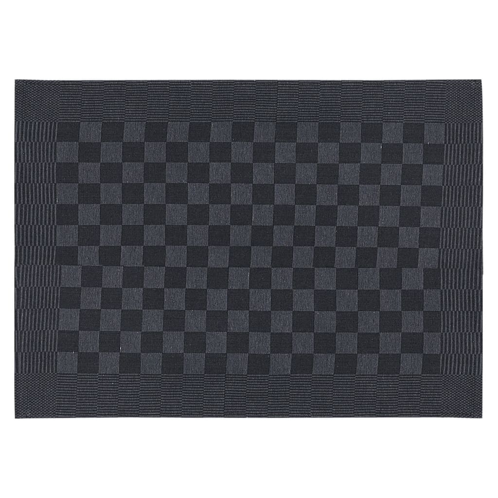 VidaXL Keukendoeken 10 st 50x70 cm katoen zwart en grijs