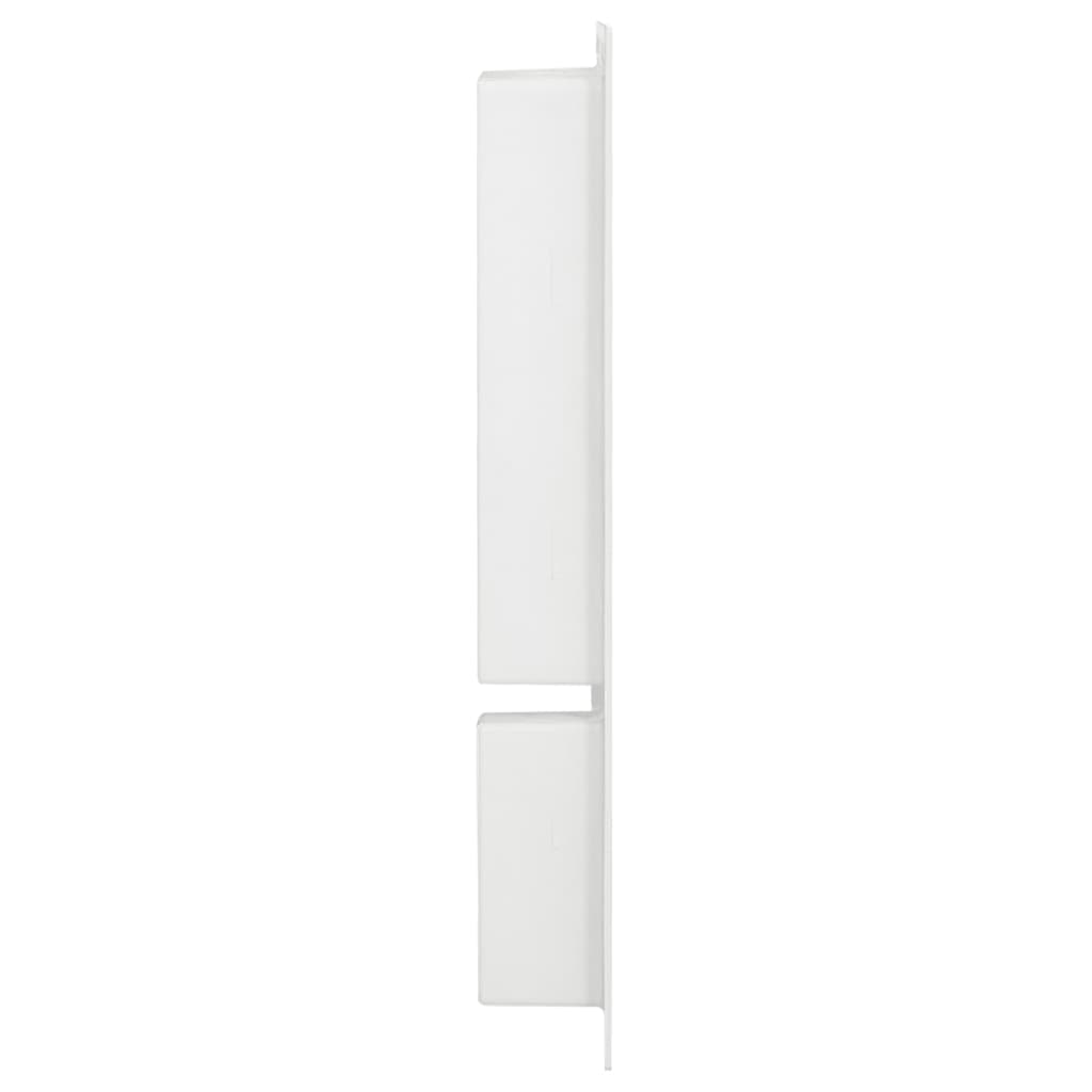 Vidaxl douchenis met 2 vakken 41x69x9 cm hoogglans wit