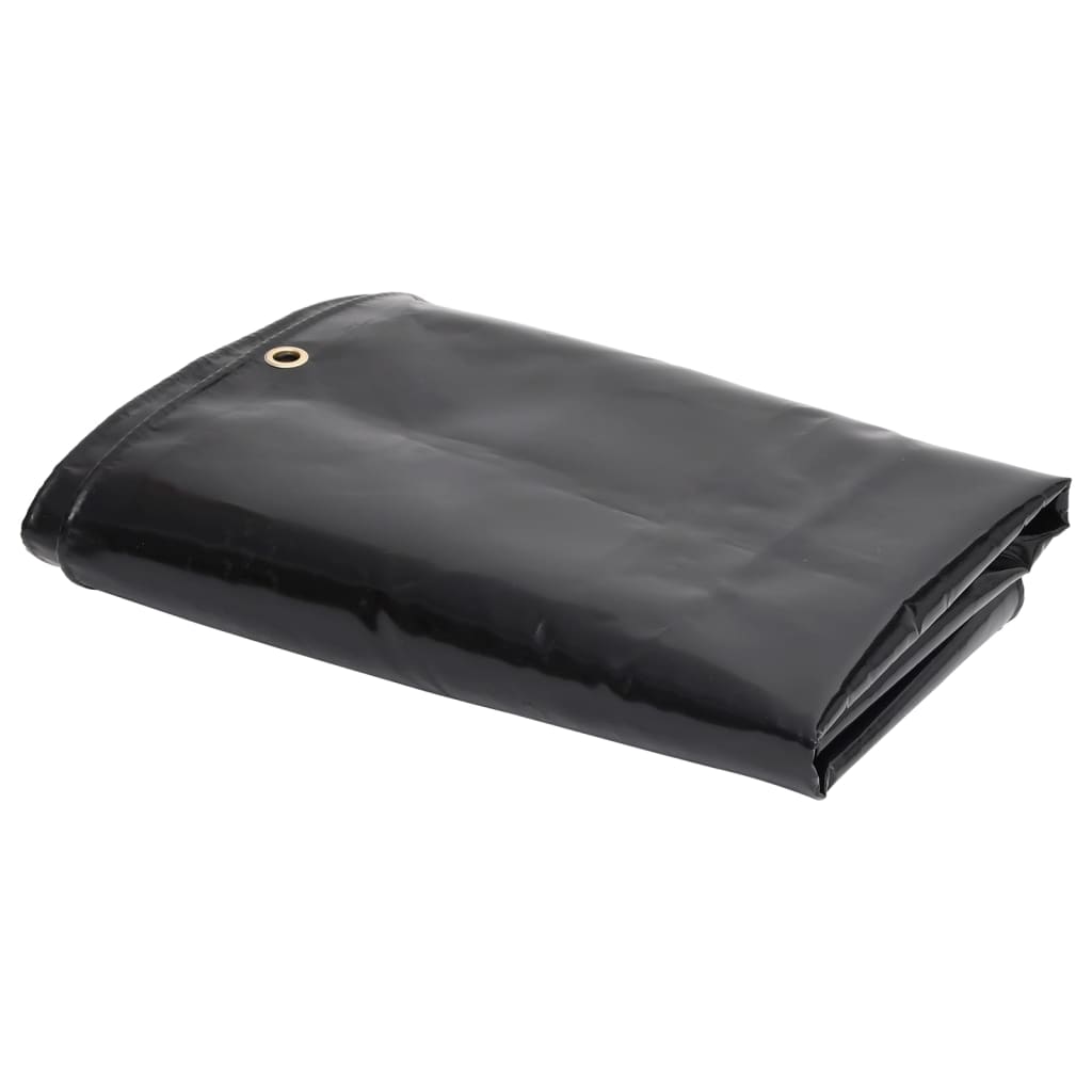 Vidaxl dekzeil 650 g m² 2x3 m zwart