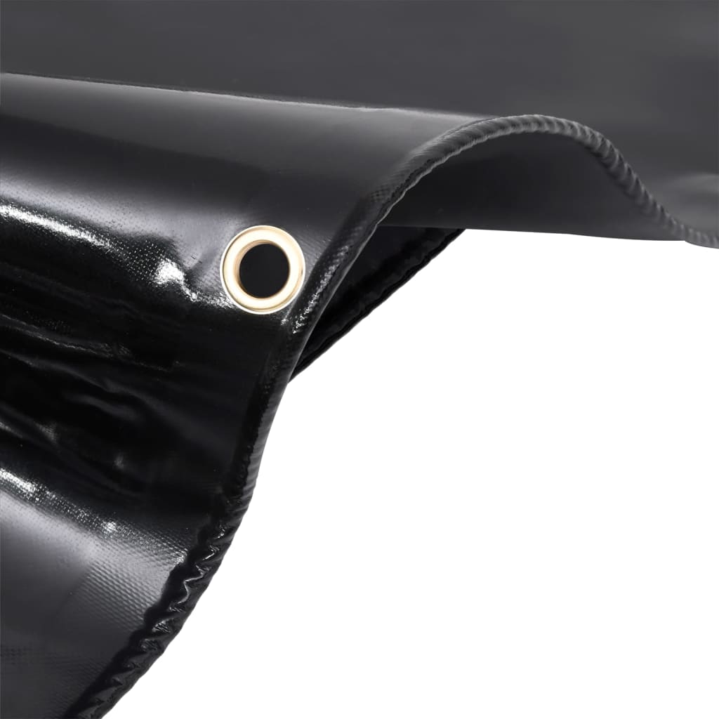 Vidaxl dekzeil 650 g m² 2x3 m zwart