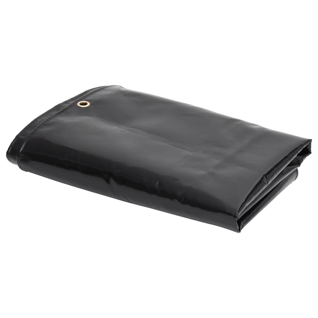 Vidaxl dekzeil 650 g m² 3x3 m zwart