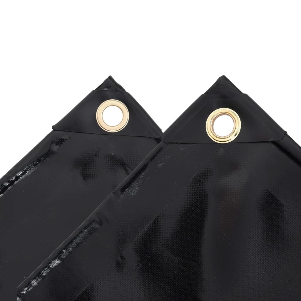 Vidaxl dekzeil 650 g m² 3x3 m zwart