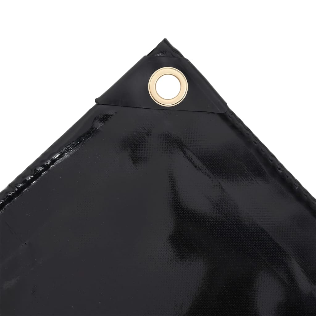 Vidaxl dekzeil 650 g m² 3x5 m zwart