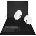VidaXL Fotostudioset met verlichtingsset en achtergrond