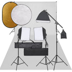 VidaXL Fotostudioset met verlichtingsset, achtergrond en reflector