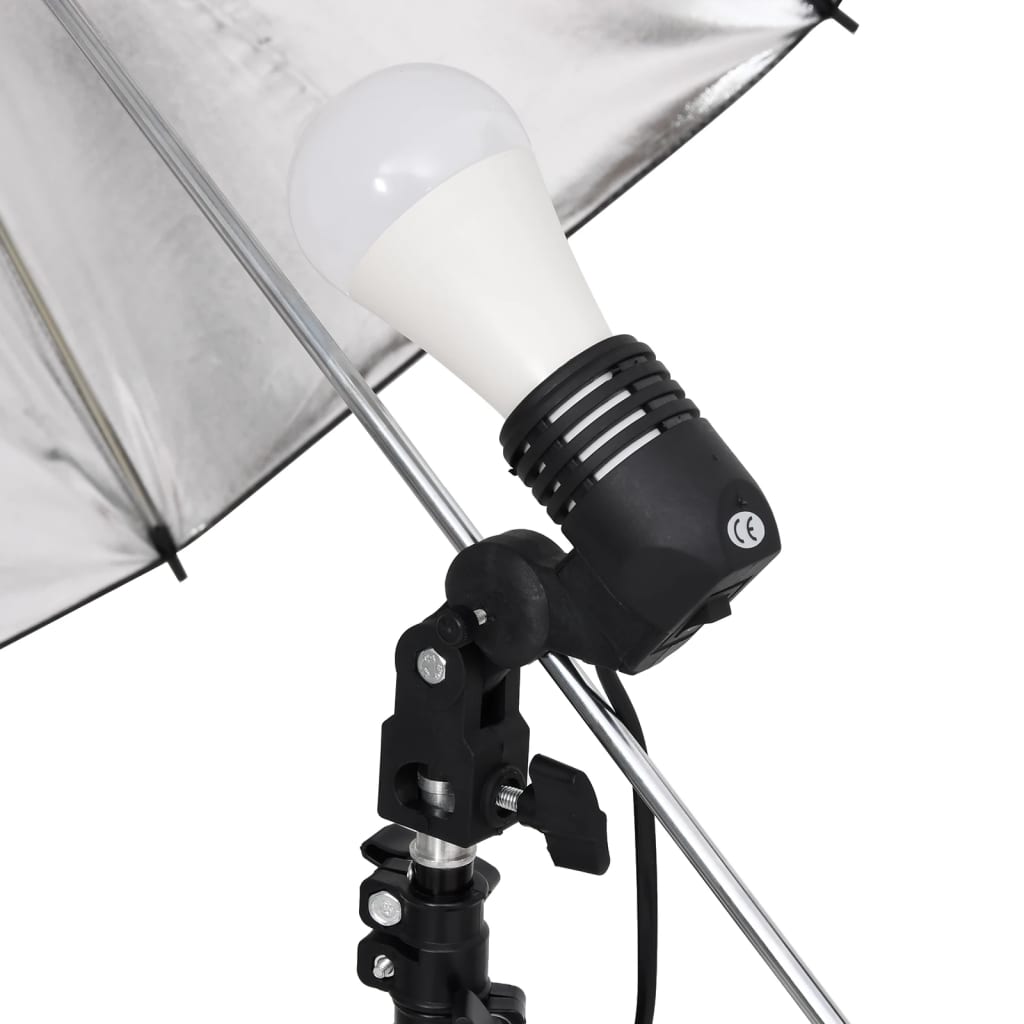 Vidaxl fotostudioset met verlichtingsset, achtergrond en reflector
