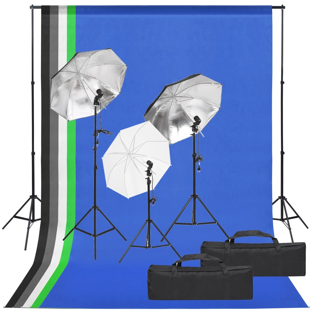 Vidaxl fotostudioset met verlichtingsset en achtergrond