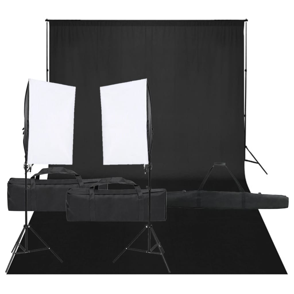 Vidaxl fotostudioset met verlichtingsset en achtergrond