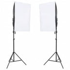 VidaXL Fotostudioset met verlichtingsset en achtergrond