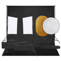 VidaXL Fotostudioset met verlichtingsset, achtergrond en reflector