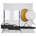 Vidaxl fotostudioset met verlichtingsset, achtergrond en reflector